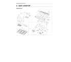 Samsung NX60T8111SS/AA-02 cooktop assy diagram
