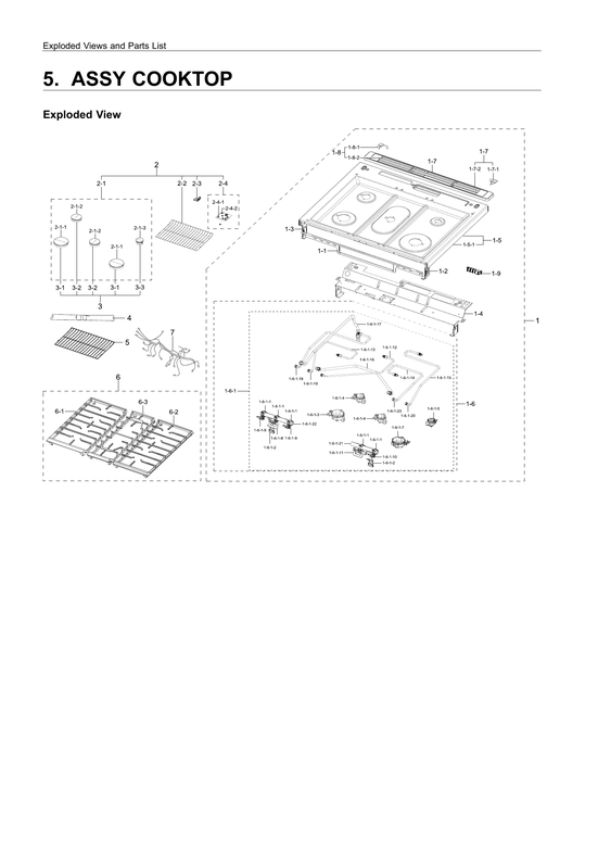 Cooktop assy