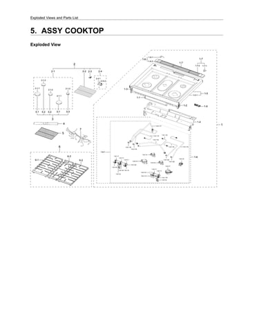 Cooktop assy