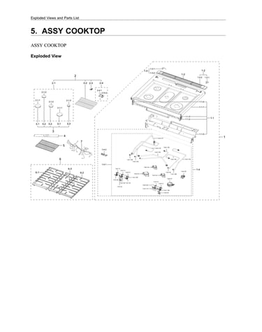 Cooktop assy