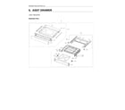 Samsung NX60T8111SS/AA-03 drawer assy diagram
