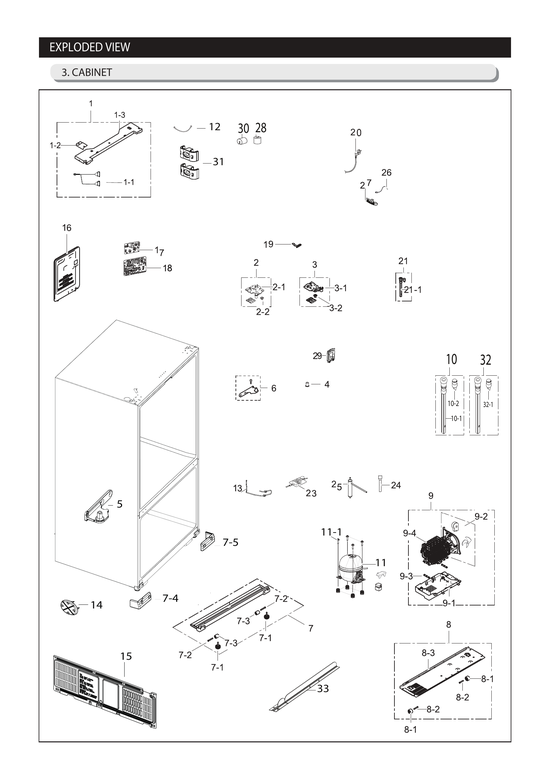 Cabinet parts