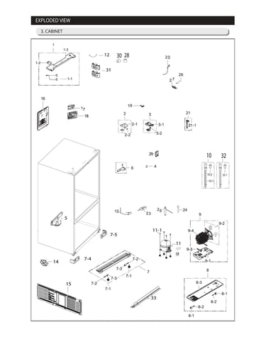 Cabinet parts