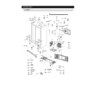 Samsung RS25J500DSR/BY-00 cabinet parts diagram