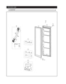Refrigerator door parts