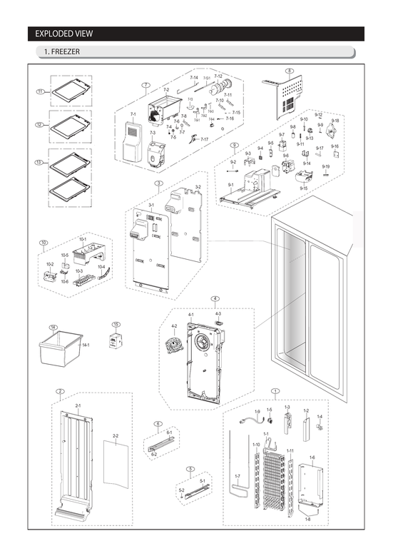 Freezer parts