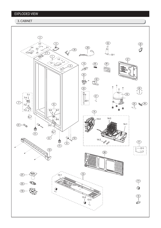 Cabinet parts