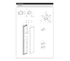 Samsung RS25J500DSR/BY-02 freezer door parts diagram
