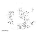 Bosch SHP878ZD5N/01 spray arm/water inlet/pump diagram