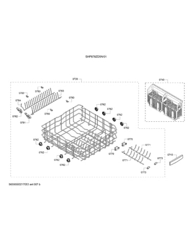 Lower rack/cutlery basket