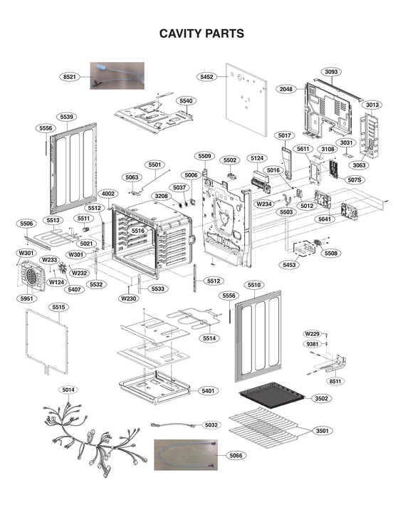 Cavity parts