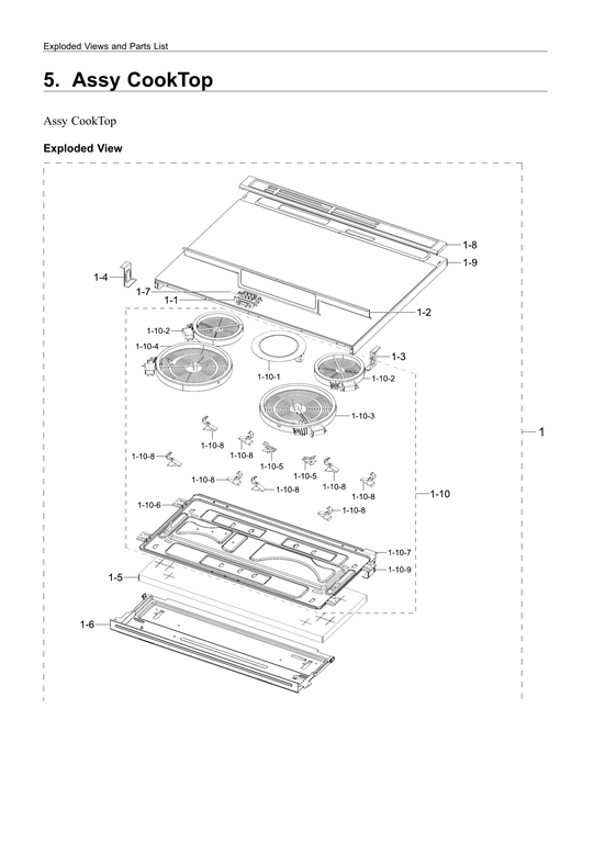 Cooktop assy