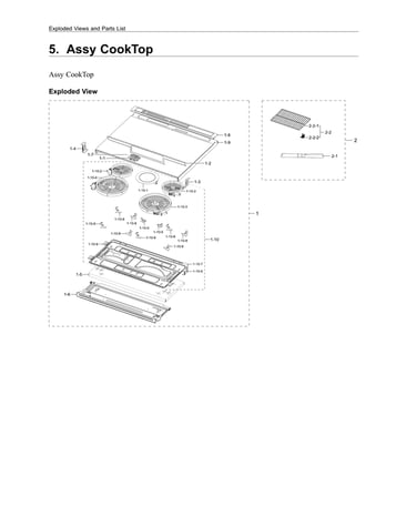 Cooktop assy