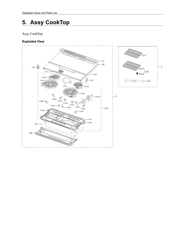 Cooktop assy