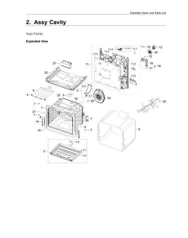 Cavity assy