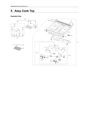 Cooktop assy