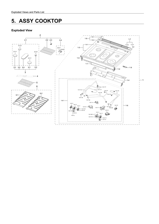 Cooktop assy