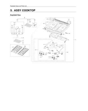 Cooktop assy