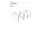 Samsung NX60T8311SS/AA-03 door assy diagram