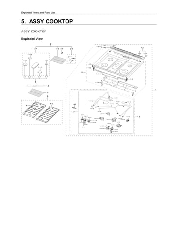 Cooktop assy