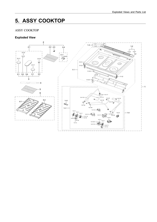 Cooktop assy