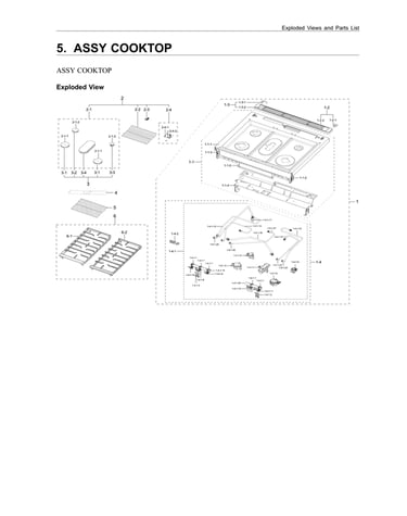 Cooktop assy