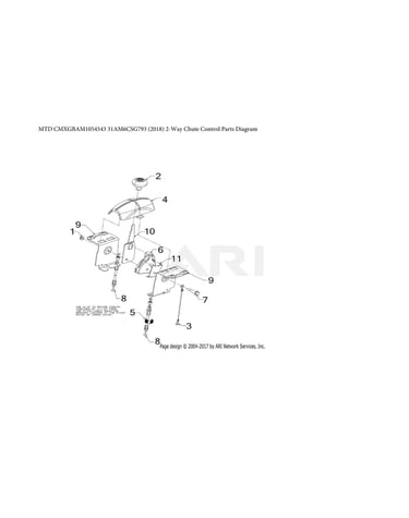 2-way chute control parts