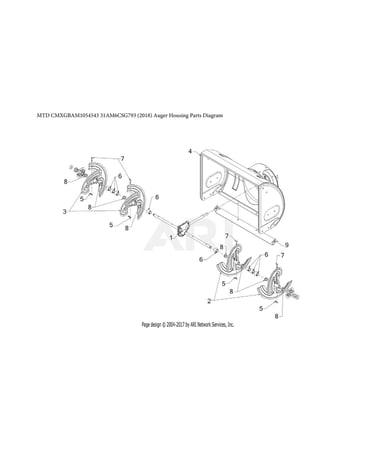Auger housing parts