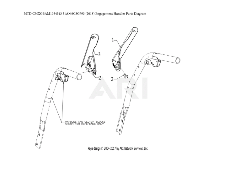 Engagement handles parts