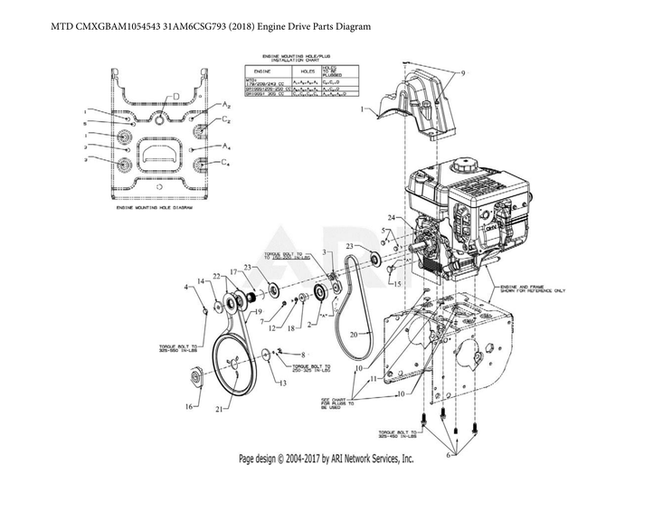 Engine drive parts