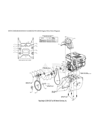 Engine drive parts