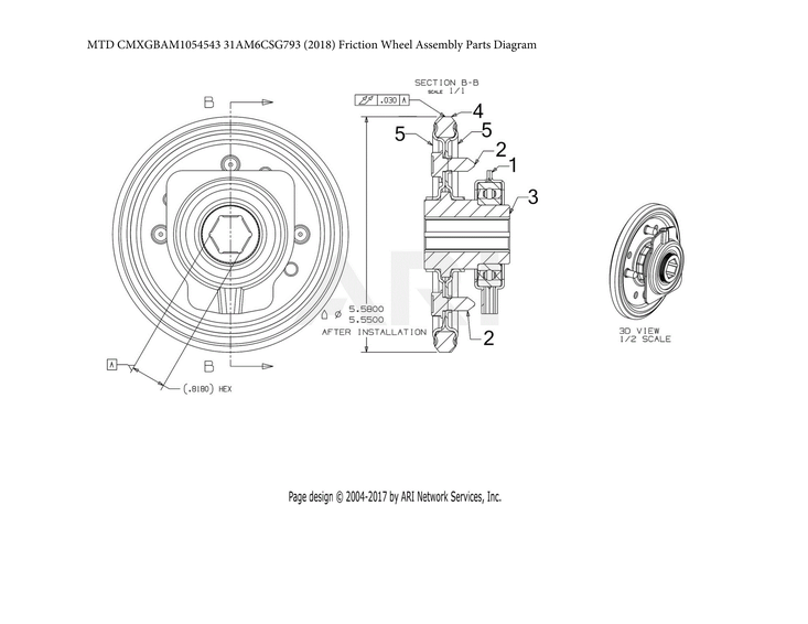 Friction wheel assy parts