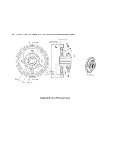 Friction wheel assy parts