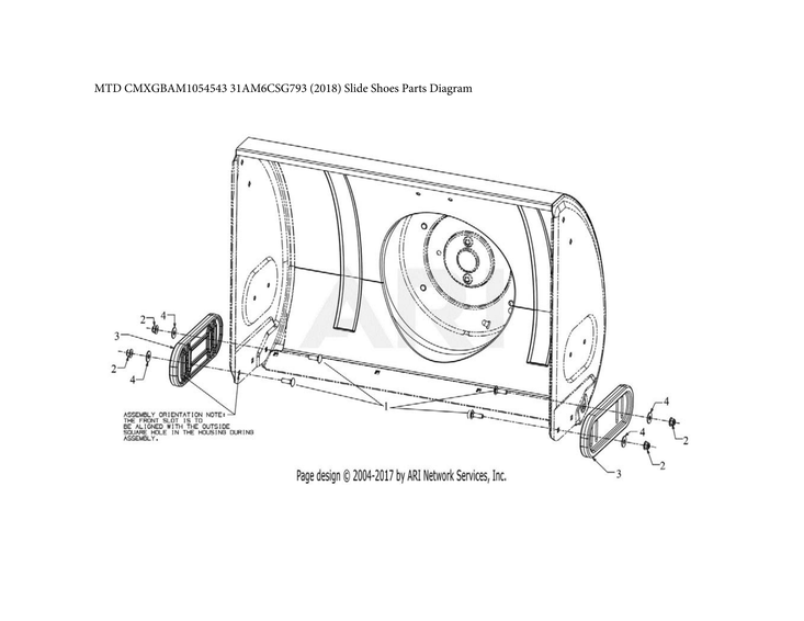 Slide shoes parts