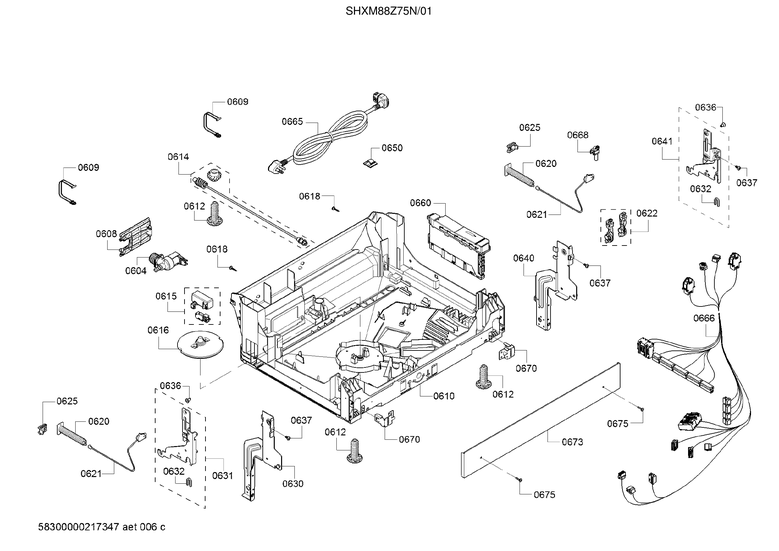 BASE/MAIN HARNESS/POWER CORD