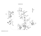 Bosch SHXM88Z75N/20 water inlet/heat pump/sump diagram