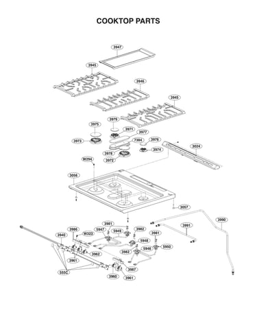 Cooktop parts