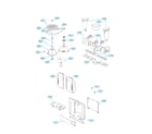 LG S3CW/00 motor & body assy diagram