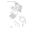 GE RB525DP1WH door & drawer parts diagram