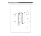 Samsung RF18HFENBSR/US-51 right refrigerator door parts diagram