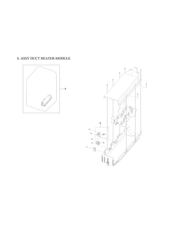 Duct heater-module assy