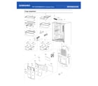 Samsung RF18HFENBSR/US-53 refrigerator compartment diagram