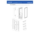 Samsung RF18HFENBSR/US-53 left door compartment diagram
