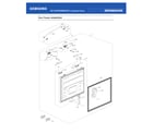 Samsung RF18HFENBSR/US-53 freezer door compartment diagram