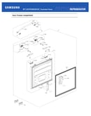 Freezer door compartment