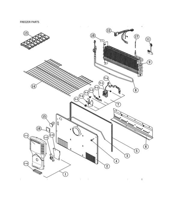 Freezer parts