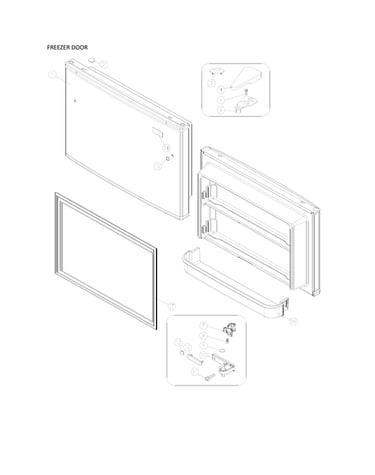 Freezer door
