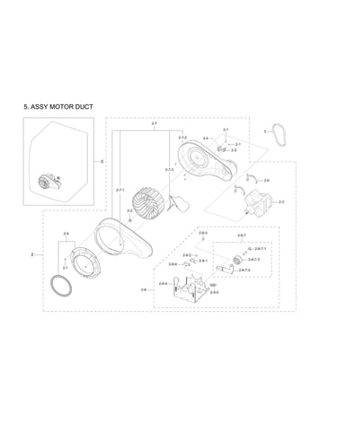 Motor duct assy