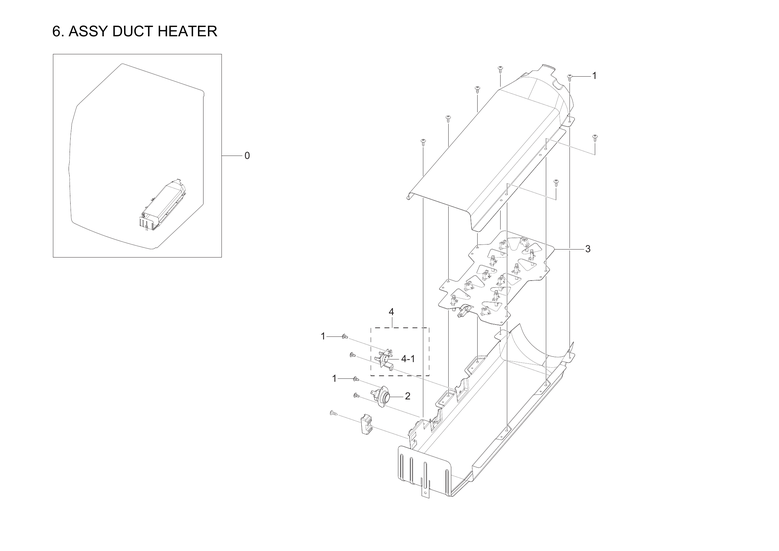 Heater duct assy