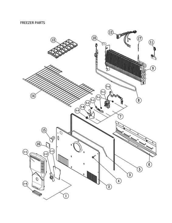 Freezer parts